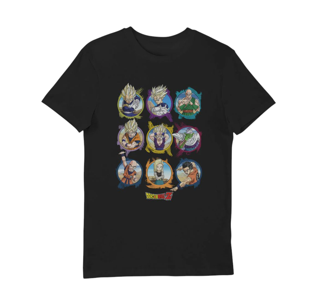 Dragon Ball Z Character Circles T-shirt