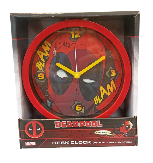 Deadpool Desk Clock