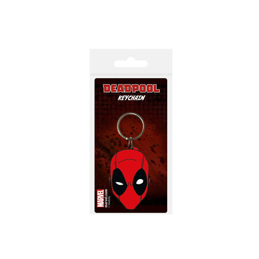 Deadpool (Face)  Rubber Keyring