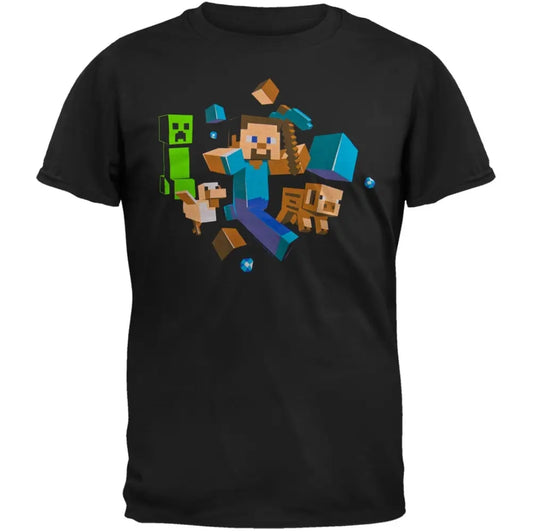 Minecraft Runaway! Mens T-shirt