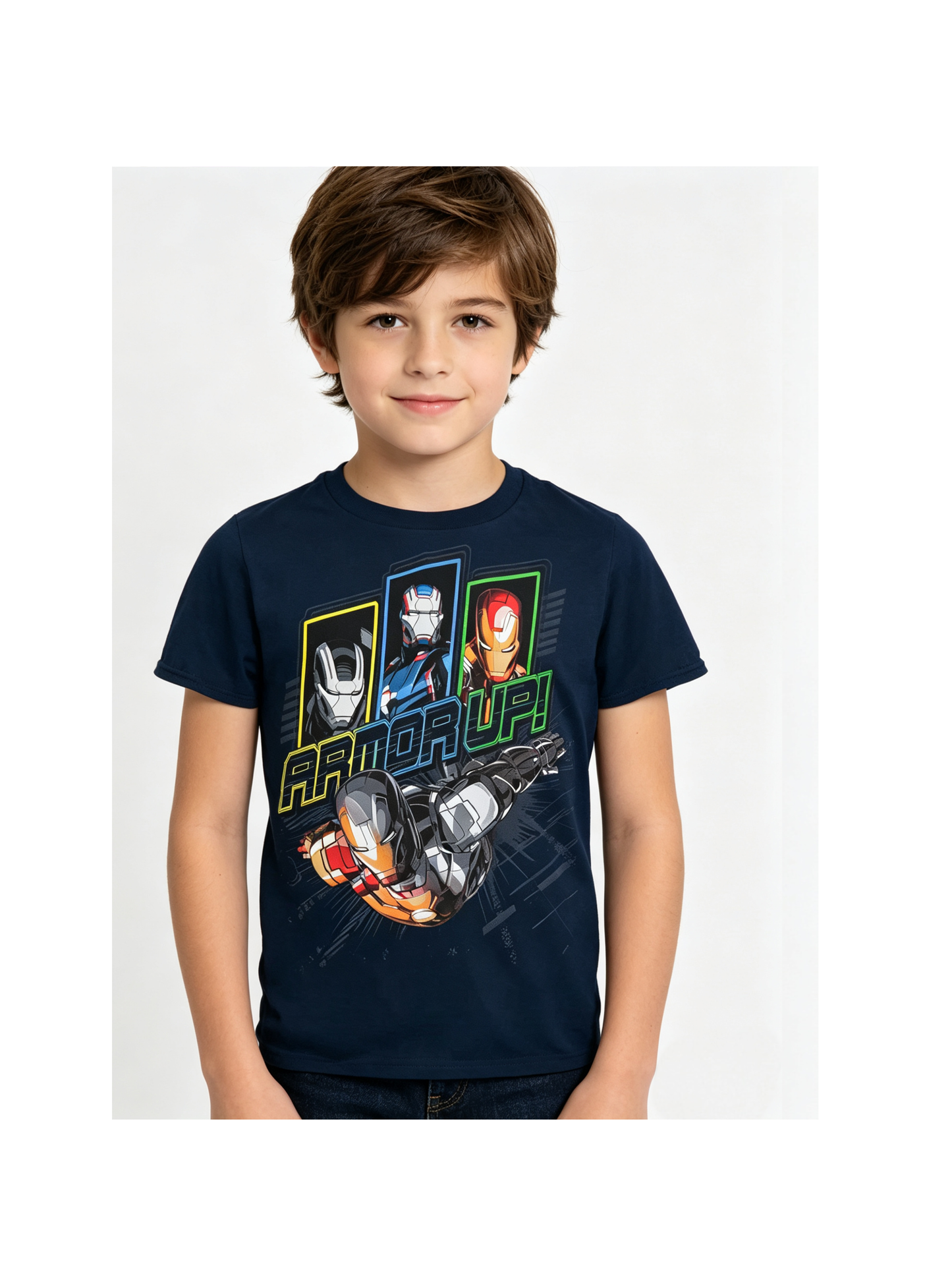 Kids Iron Man 'Armour Up' T-shirt (5-6yrs)
