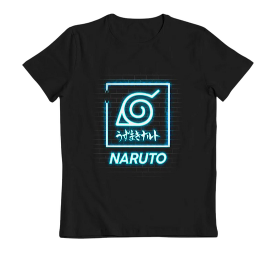 Kids Naruto Hidden Leaf Village Glow In The Dark T-shirt