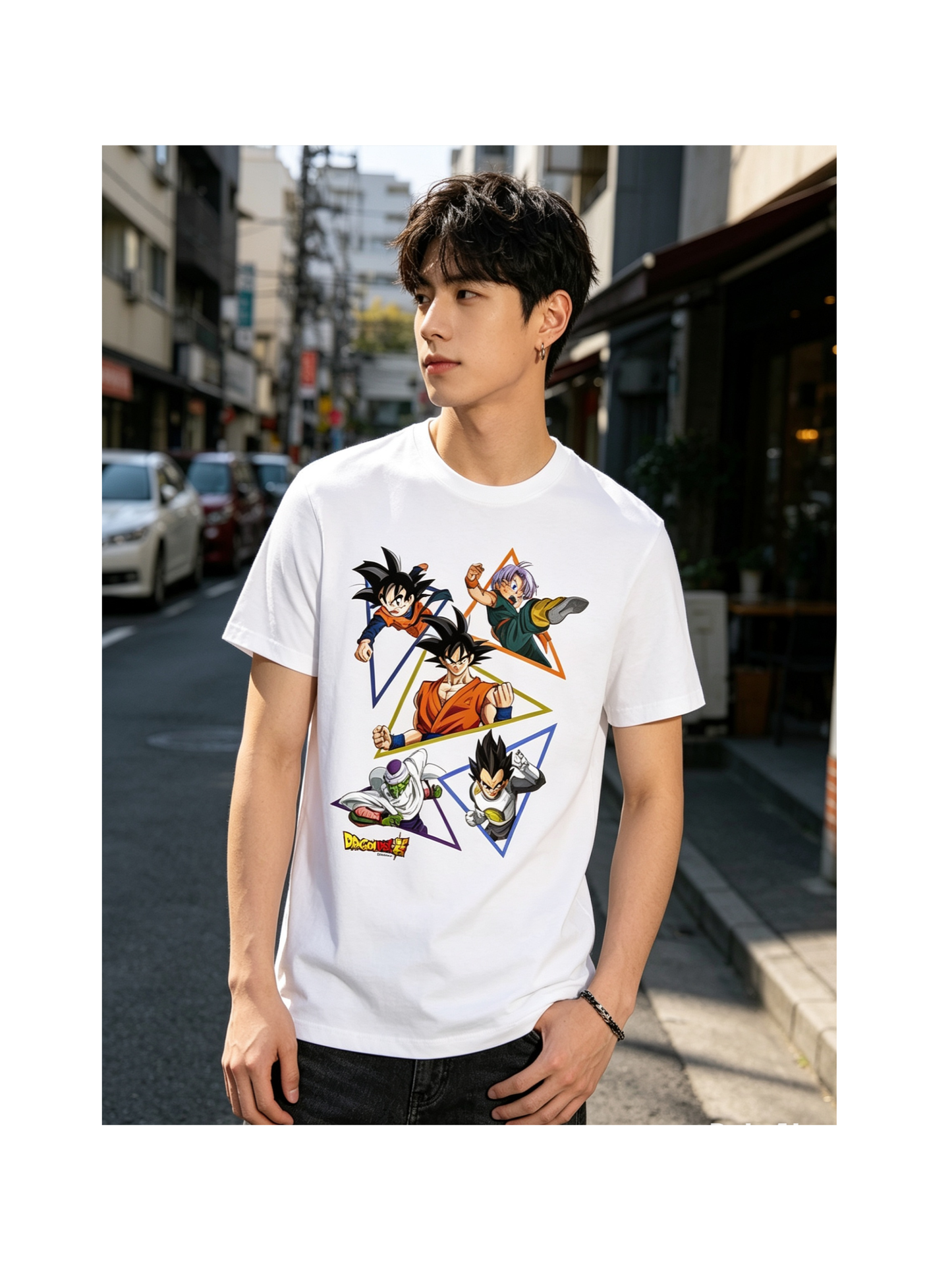 Dragon Ball 'Character Triangles' T-shirt (Medium)
