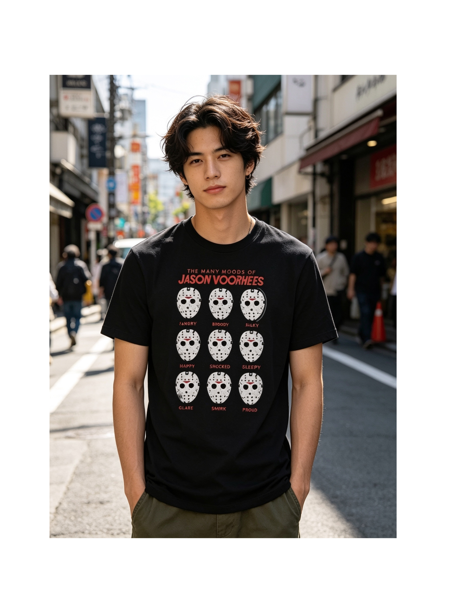 Many Moods Of Jason Voorhees T-shirt (XXL)