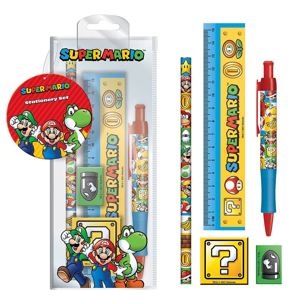 Super Mario (Colour Block) Pen Set