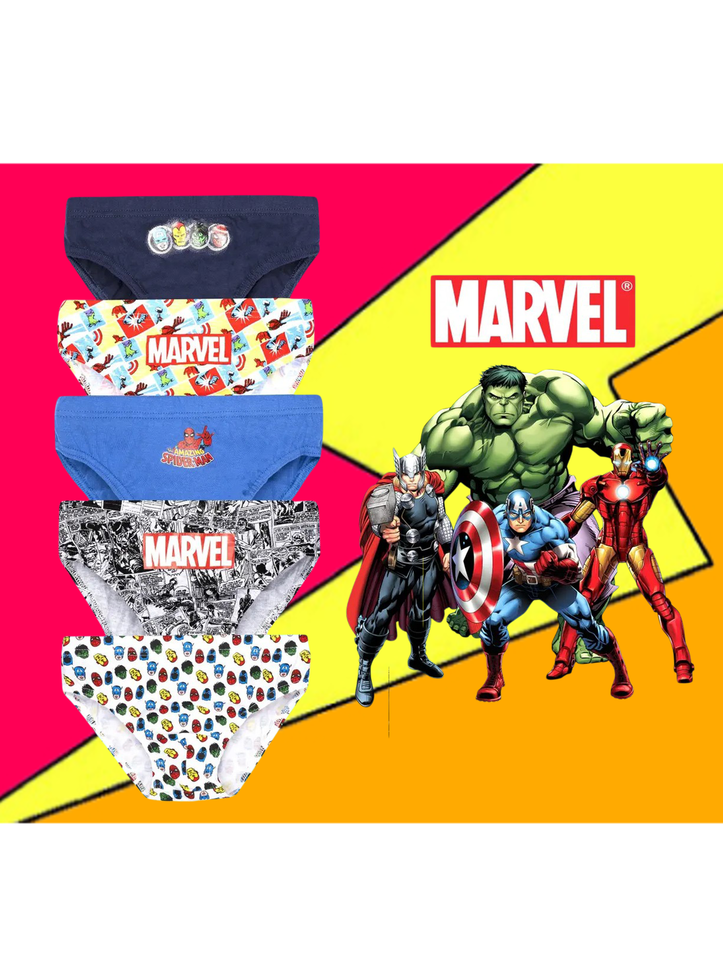 Kids Marvel Avengers Underwear