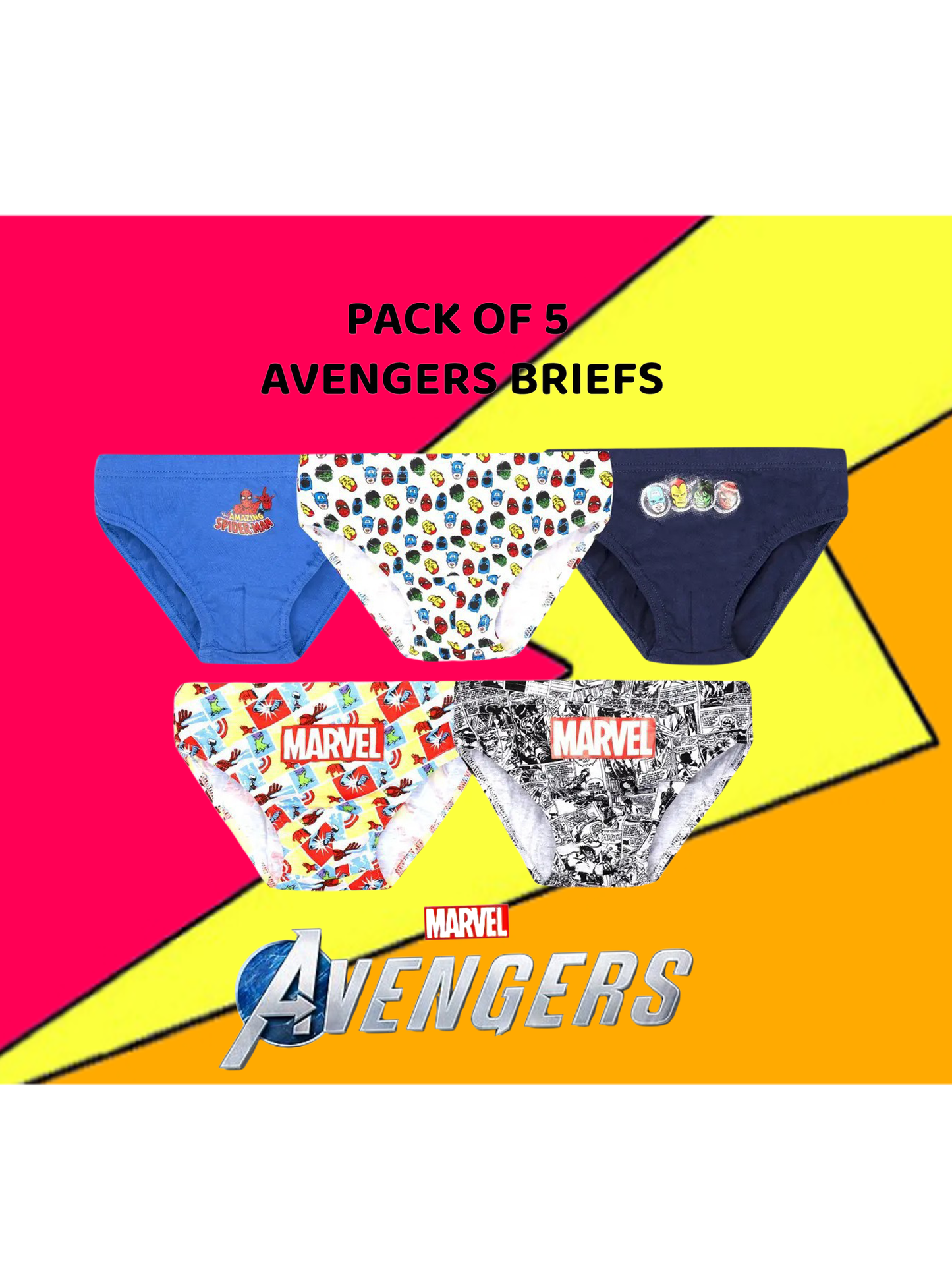 Kids Marvel Avengers Underwear