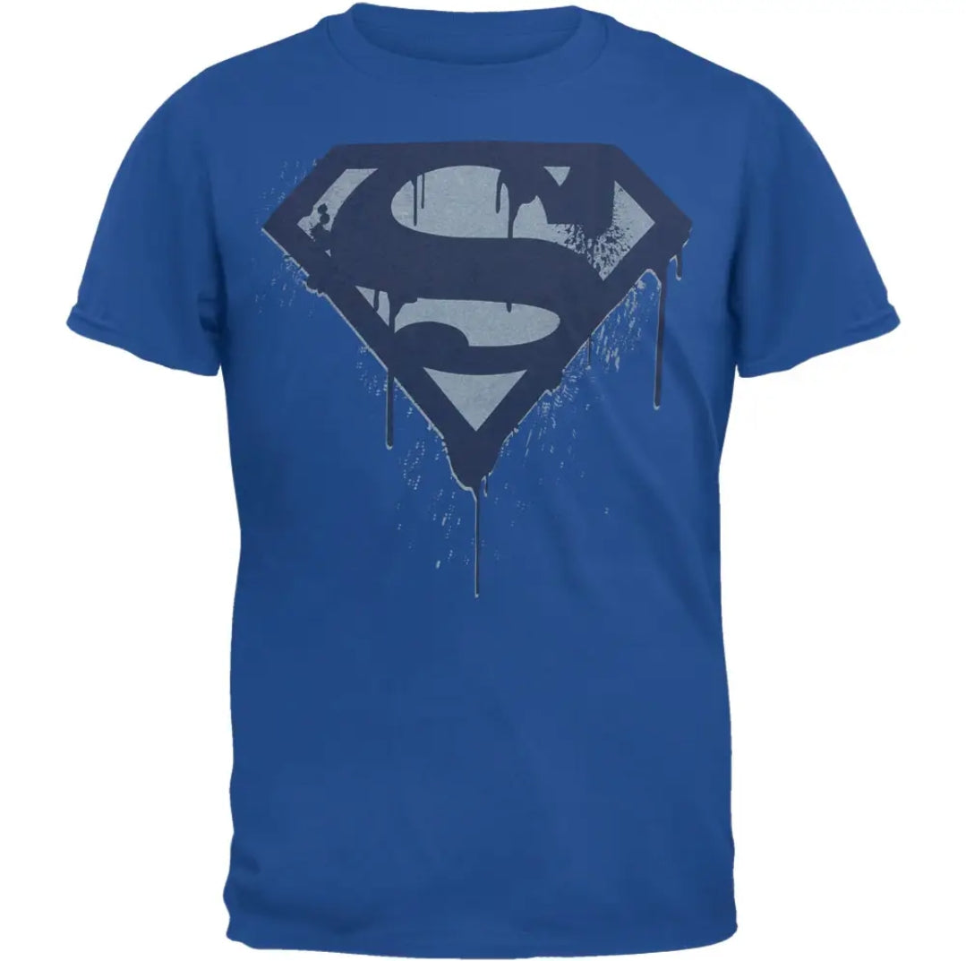 Superman Dripping Logo Big Kids T-shirt