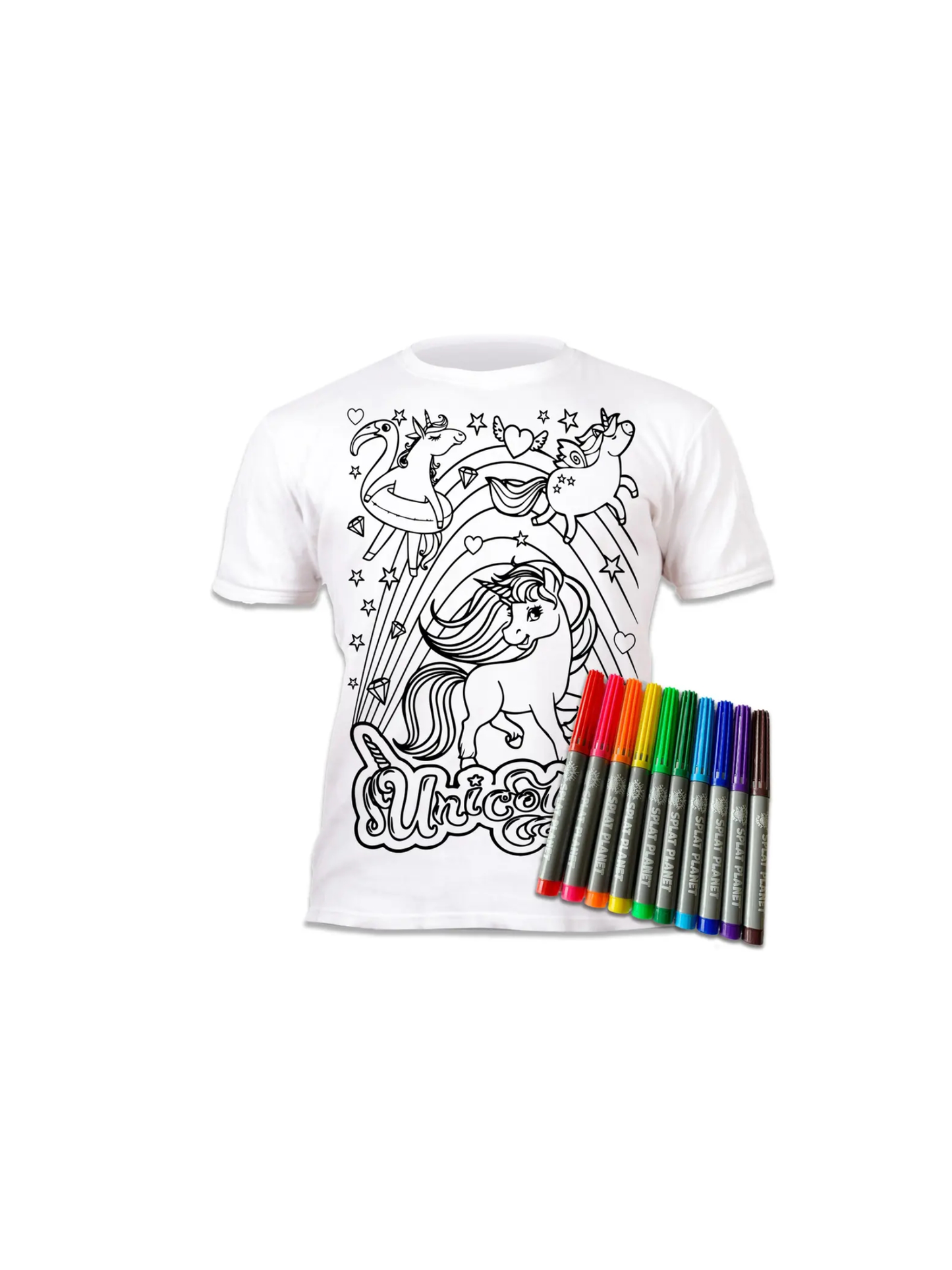 Kids Splat Colouring T-shirts