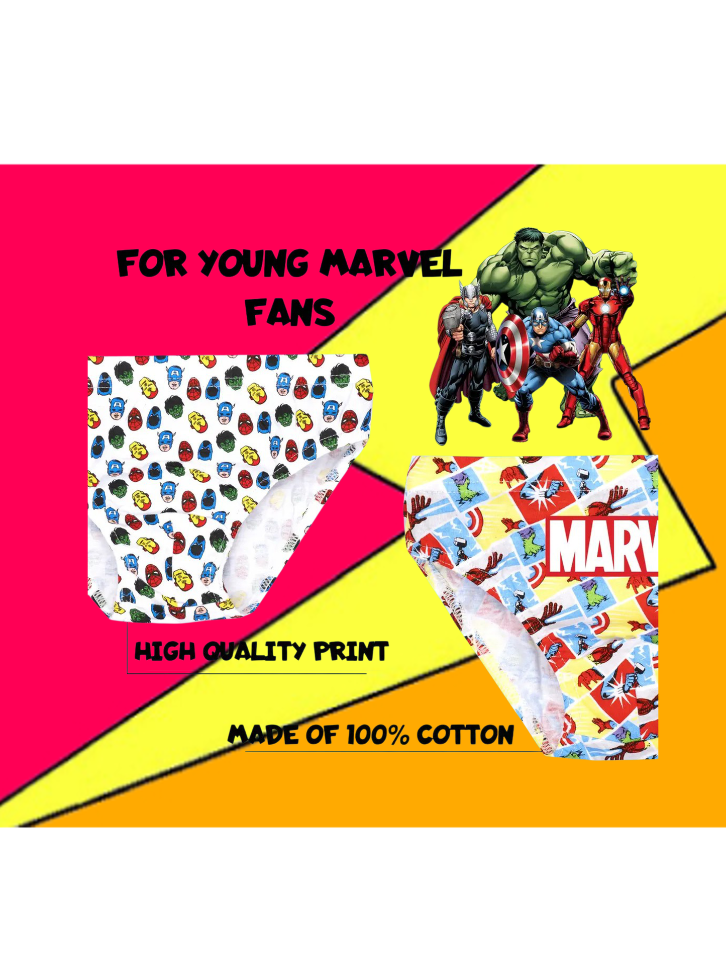 Kids Marvel Avengers Underwear
