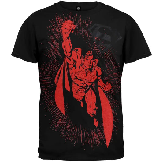 Superman Flying Big Kids T-shirt