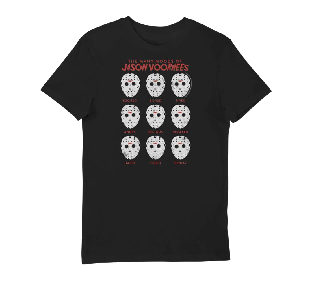 Many Moods Of Jason Voorhees T-shirt
