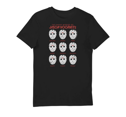 Many Moods Of Jason Voorhees T-shirt