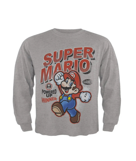 Kids Super Mario (Long Sleeved) T-shirt