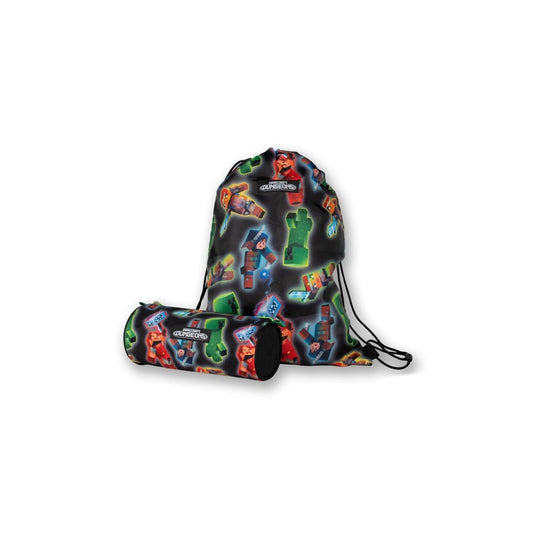 Minecraft Dungeons Character Premium Swim Bag & Pencil Case Set